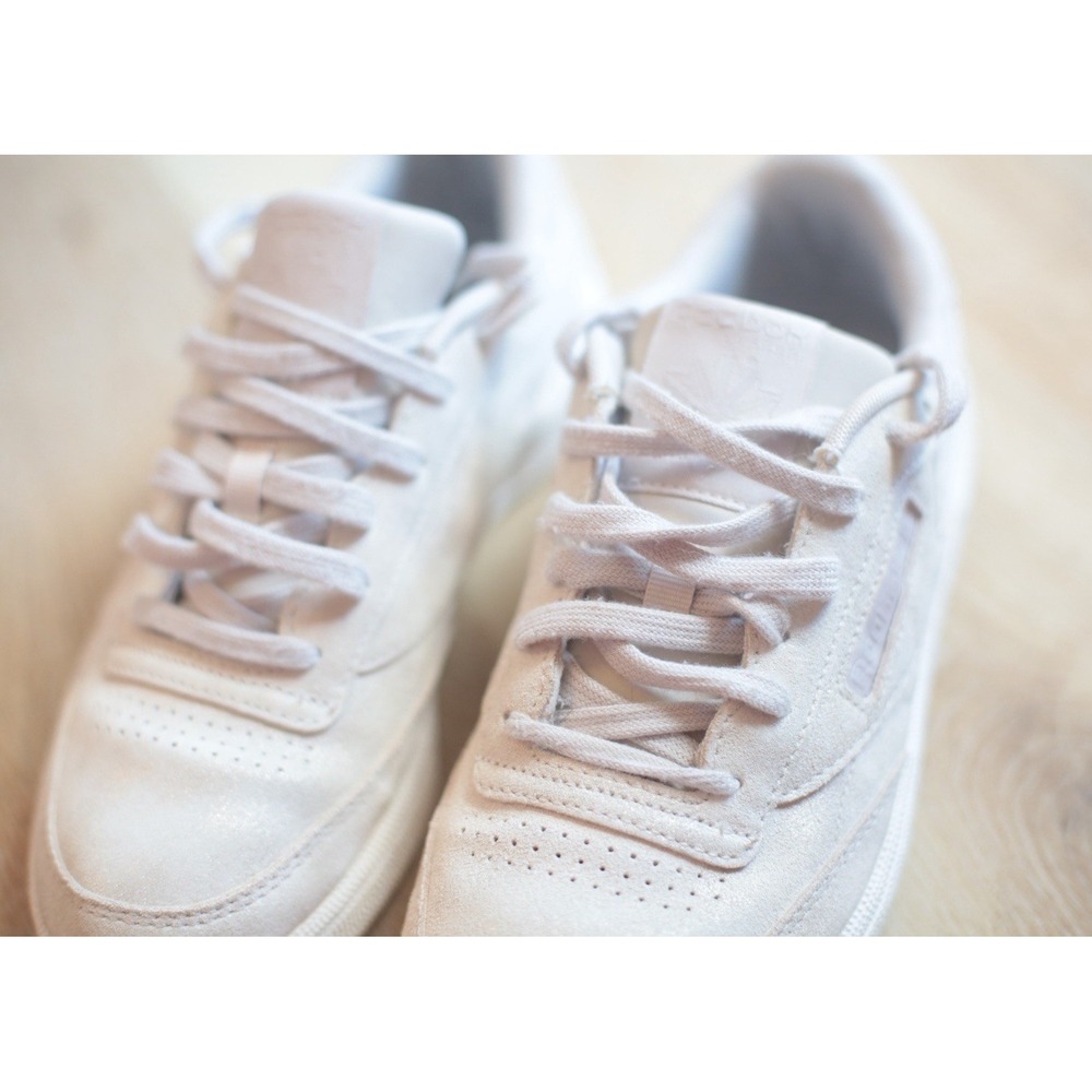 Reebok Club C 85 Chalk Beige Sneakers Women's Size 8.5 EU 39 Vintage Style - Picture 3 of 9
